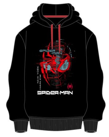 SUDADERA SPIDERMAN NEGRA T.XXL