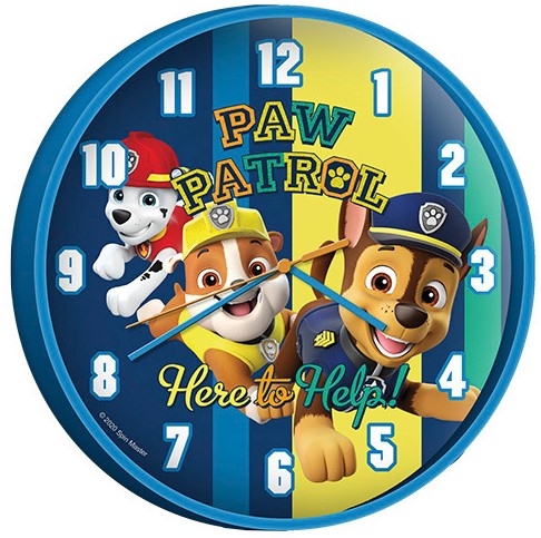RELOJ PARED PAW PATROL