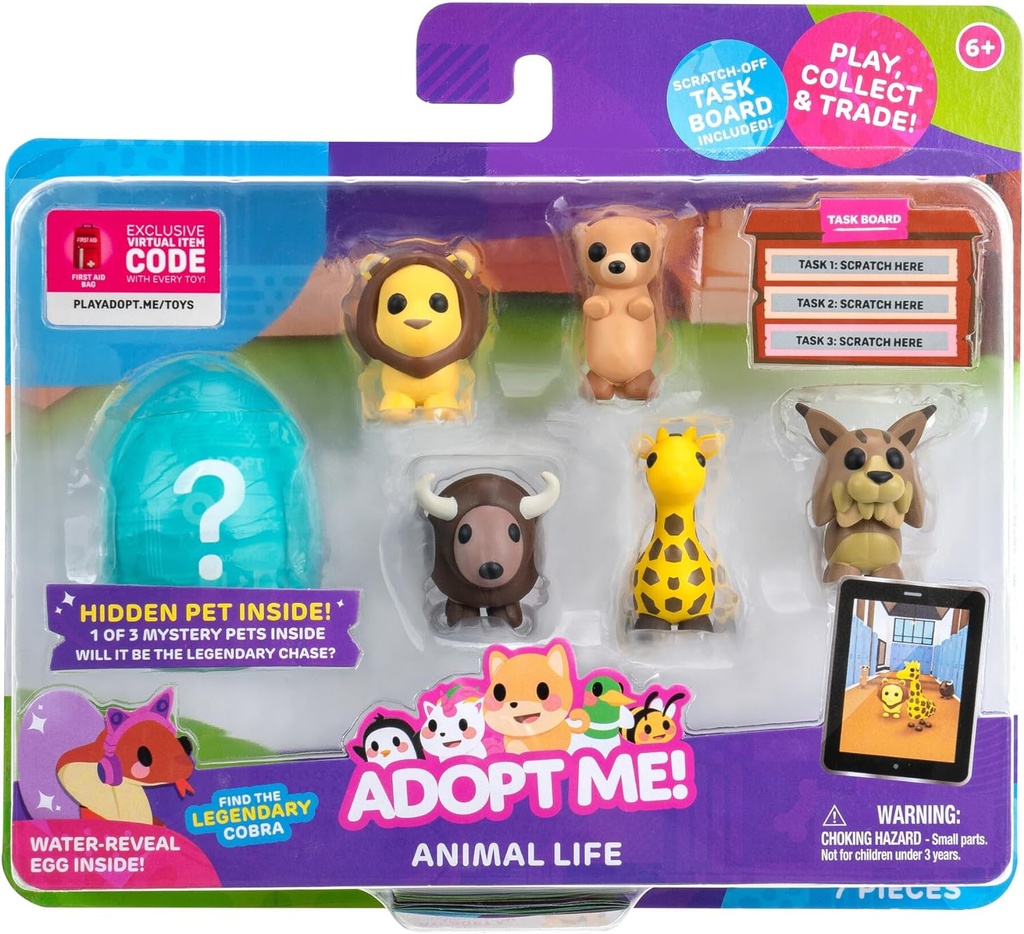 ADOPT ME PACK 6 ANIMALES SALV.