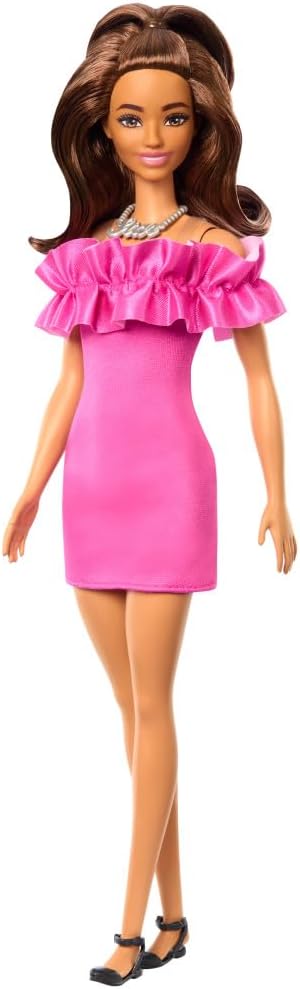 BARBIE VESTIDO ROSA C/VOLANTES