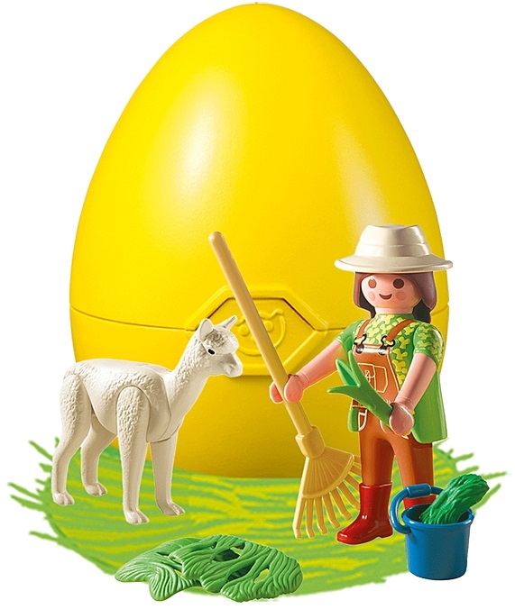 CUIDADORA CON ALPACA