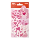 PEGATINAS CORAZONES ROSAS P.