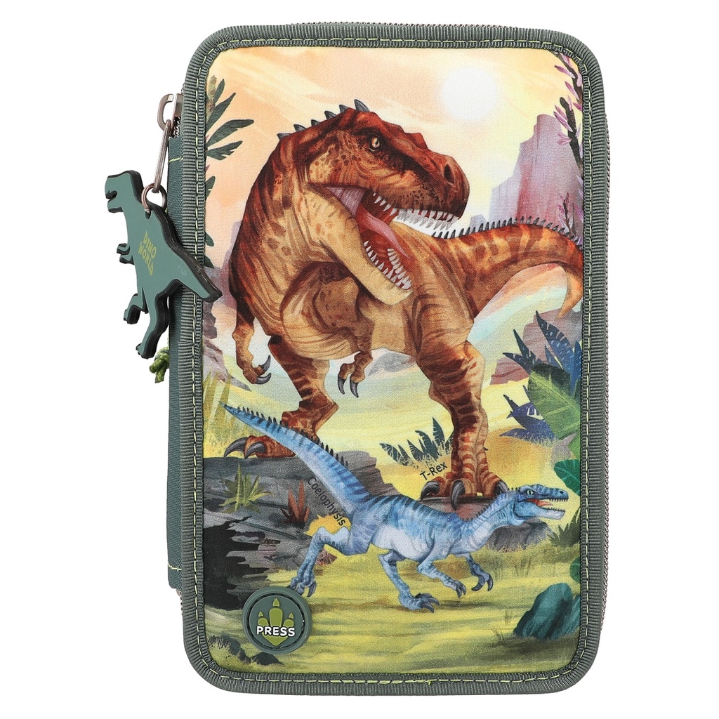 ESTUCHE TRIPLE LED DINO WORLD