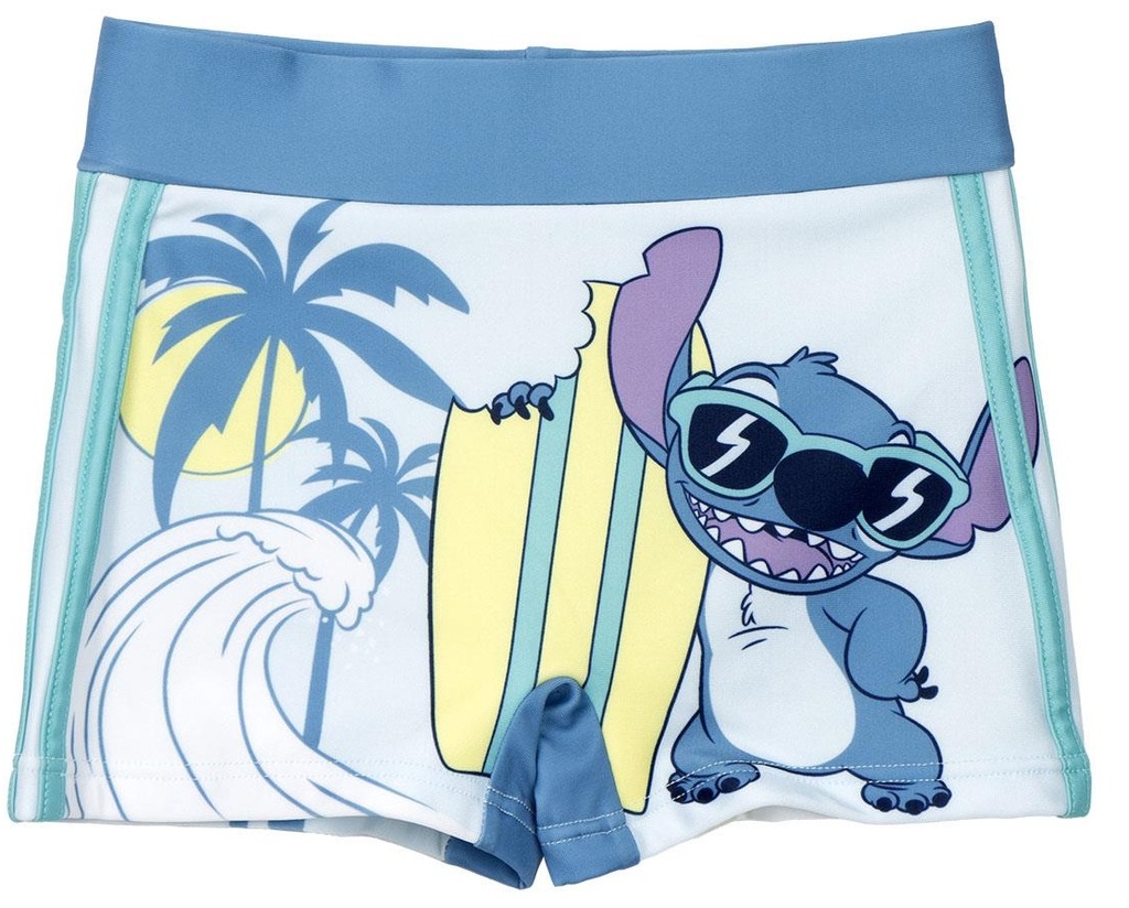 BOXER BAÑO STITCH AZUL T.8