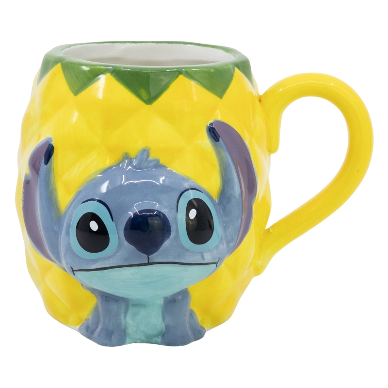 TAZA STITCH 3D PIÑA 420 ML.