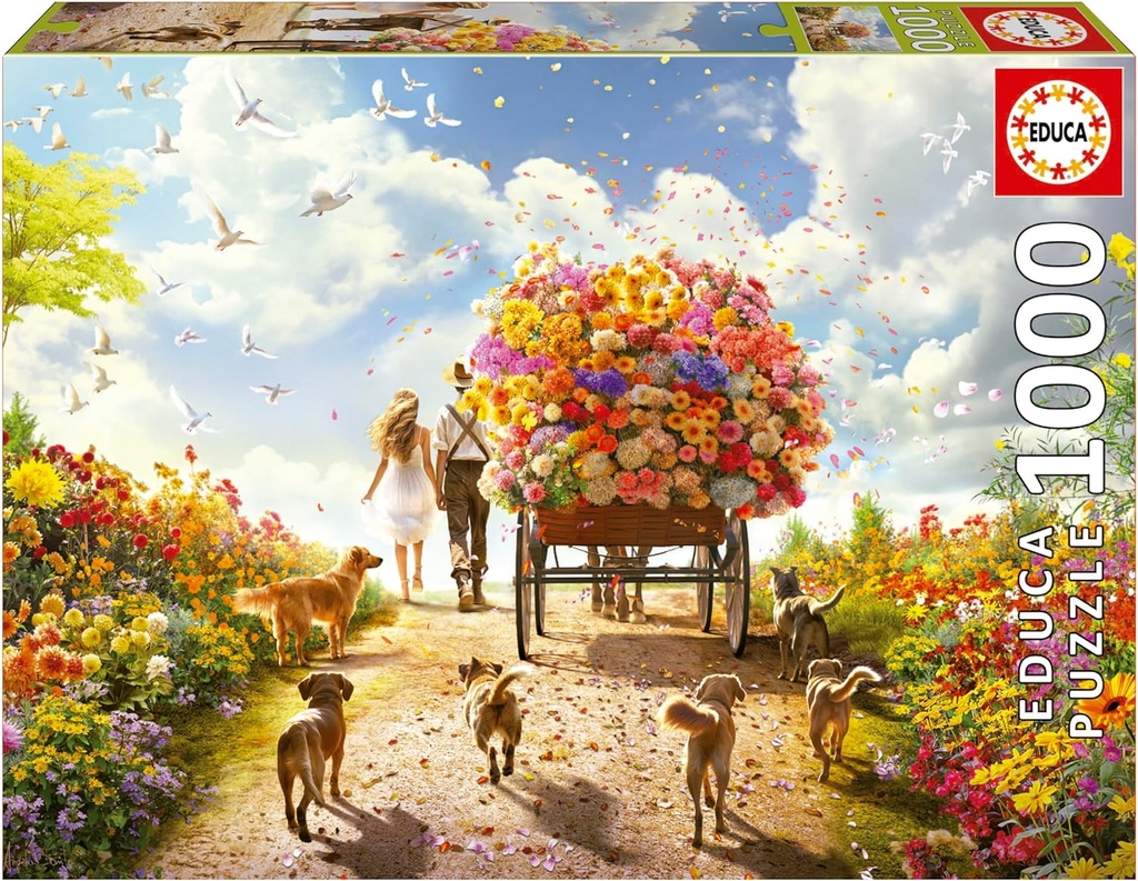 PUZ.1000 CARRO DE FLORES