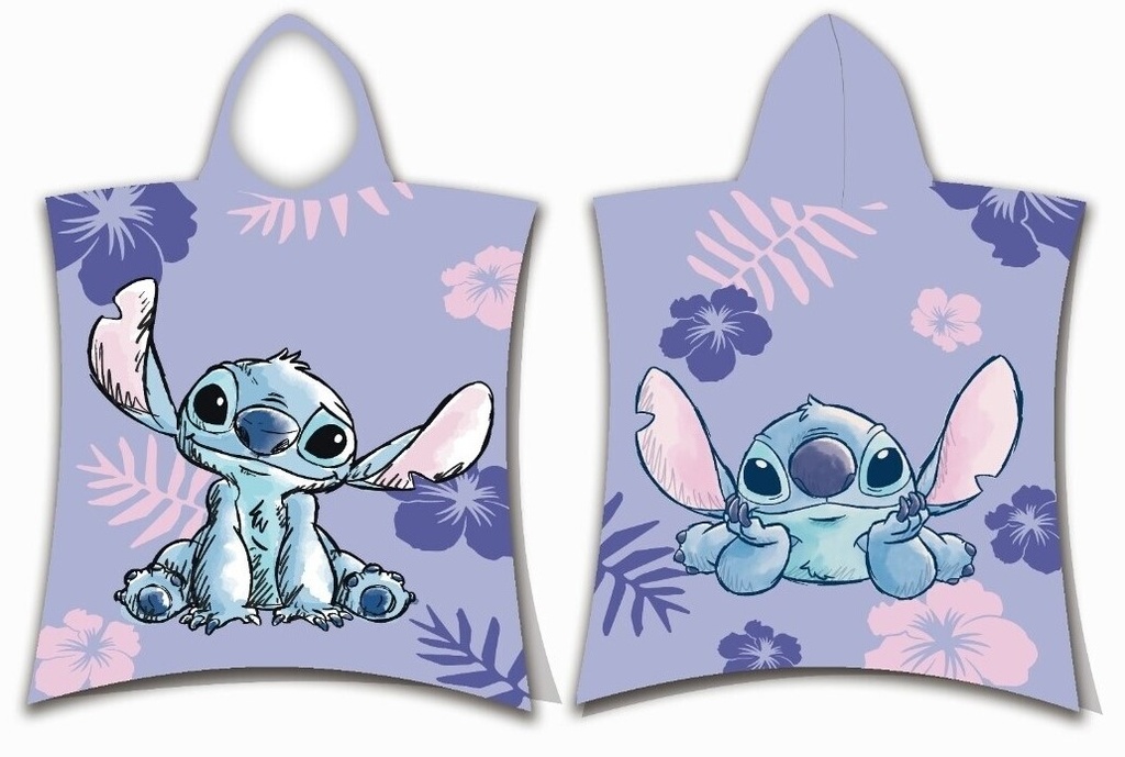 PONCHO PLAYA STITCH 50x110