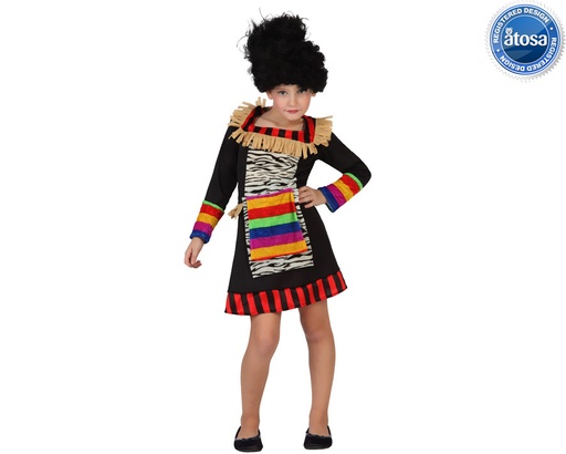 [01823173] DISFRAZ ZULU NIÑA T.5-6