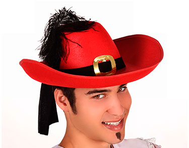 [01836537] SOMBRERO MOSQUETERO ADULTO