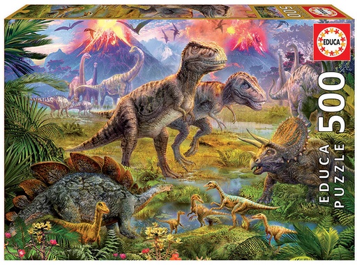 [04015969] PUZ. 500 ENCUENTRO DINOSAURIOS