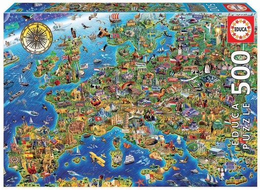 [04017962] PUZ. 500 MAPA DE EUROPA