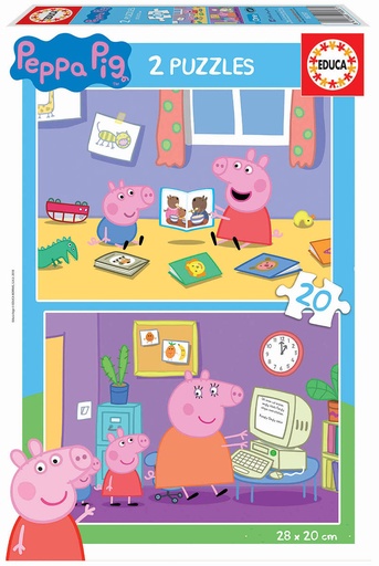 [04018087] PUZ.2x20 PEPPA PIG