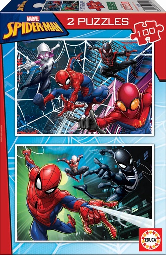 [04018101] PUZ.2x100 SPIDERMAN