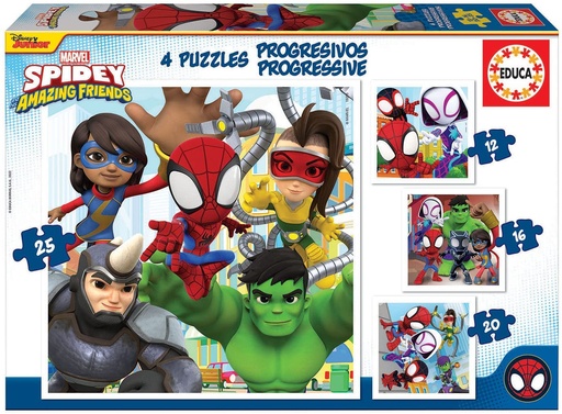[04019295] PUZ.12+16+20+25 SPIDEY & FR.