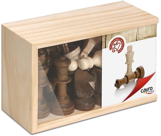 [19300616] FIGURAS AJEDREZ MADERA GRANDES