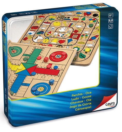 [19300752] PARCHIS/OCA MADERA CAJA MET.