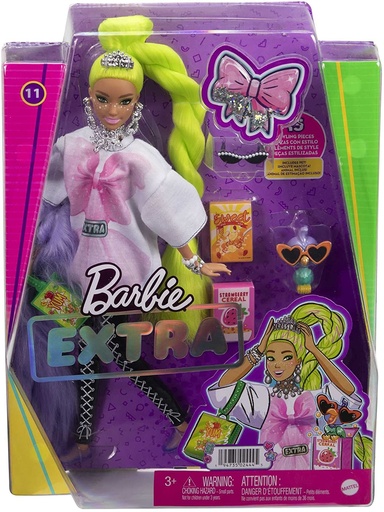 [24502444] BARBIE EXTRA PELO VERDE NEON