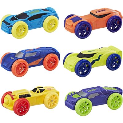 [25541711] NERF NITRO 6 COCHES ESPUMA