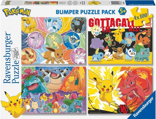 [26905651] PUZ.4x100 POKEMON