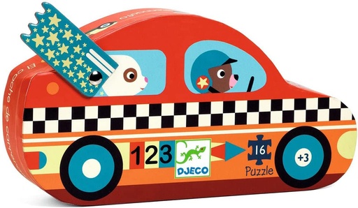 [36207273] PUZZLE SILUETA COCHE CARRERAS