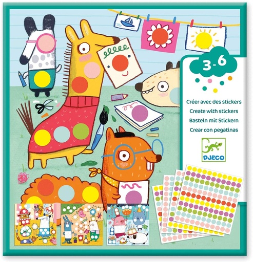 [36209044] CREAR ANIMALITOS C/PEGATINAS