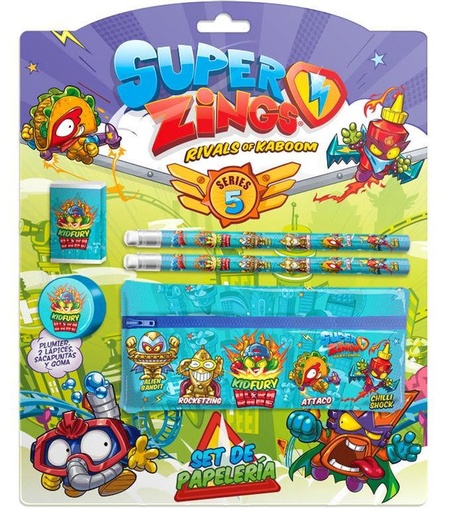 [50908442] SET PAPELERIA SUPERZINGS PORT.