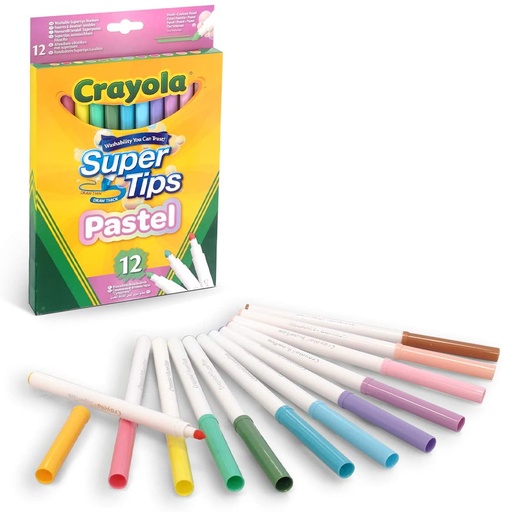 [55607515] ROTULADORES LAV.COL.PASTEL(12)