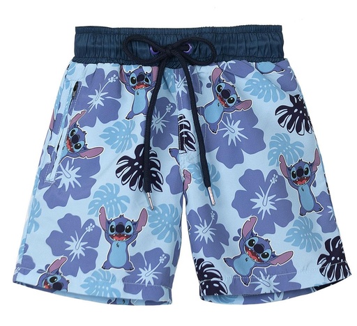 [61009738] BERMUDA BAÑO STITCH AZUL T.M