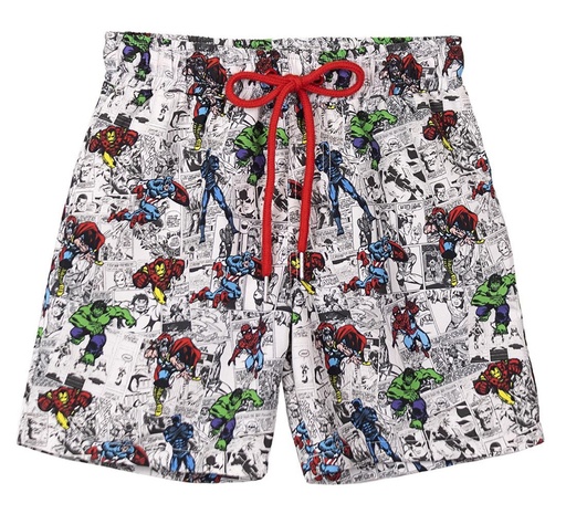 [61009742] BERMUDA BAÑO MARVEL GRIS T.8