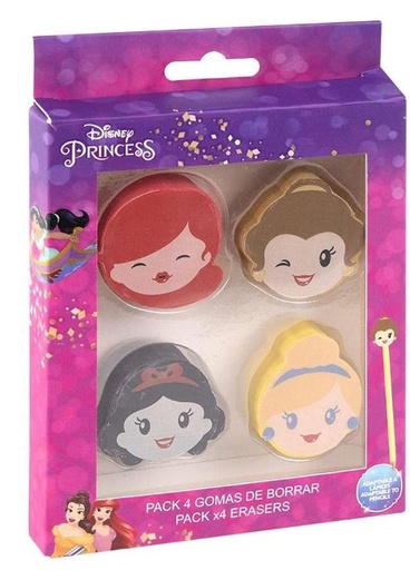 [61058964] GOMA BORRAR PRINCESAS (PACK 4)