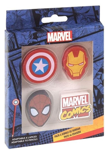 [61058970] GOMA BORRAR MARVEL (PACK 4)