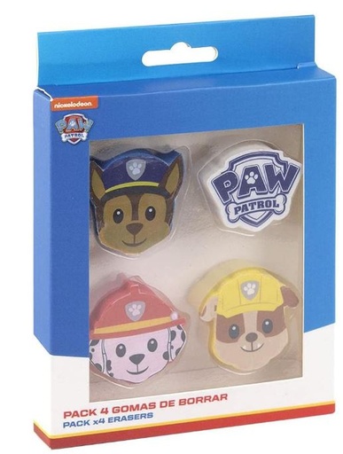 [61058972] GOMA BORRAR PAW PATROL(PACK 4)