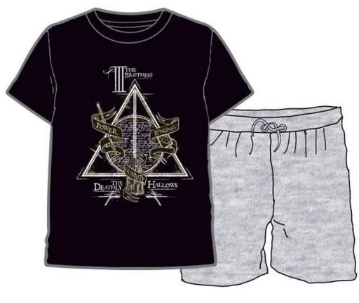 [64901408] PIJAMA DEATHLY HALLOWS T.8