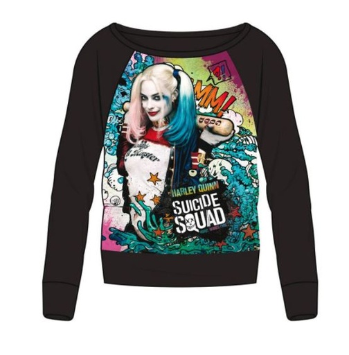 [64934474] SUDADERA HARLEY QUINN NEG.T.M