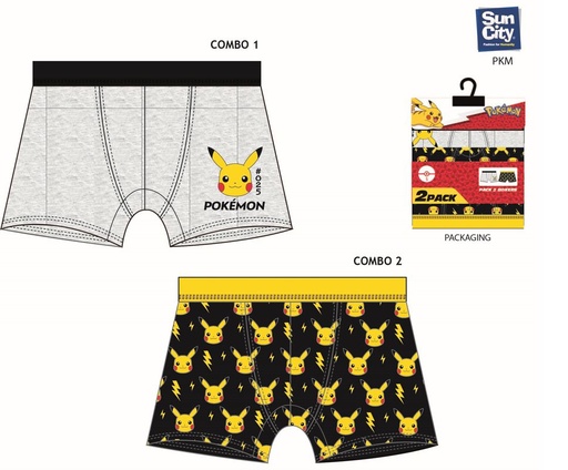 [67815601] BOXERS POKEMON (SET 2) T.S