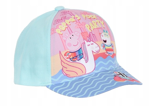 [67829346] GORRA PEPPA PIG TURQUESA T.52