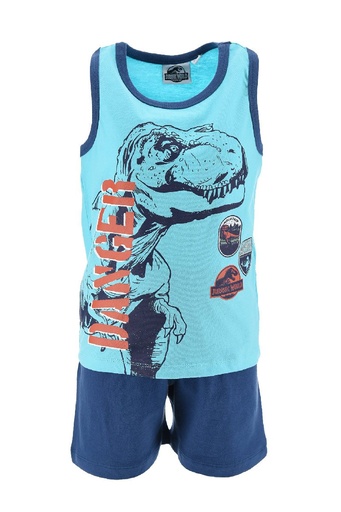 [67850376] PIJAMA JURASSIC WORLD AZUL T.8