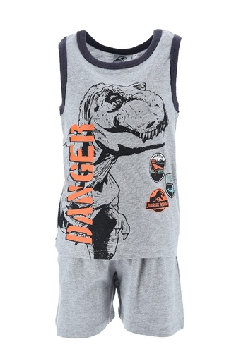 [67850377] PIJAMA JURASSIC WORLD GRIS T.3
