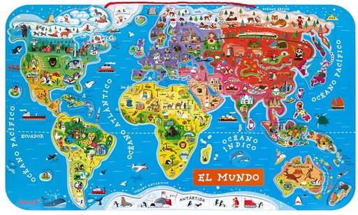 [73535503] PUZZLE MAGNETICO ATLAS MUNDIAL