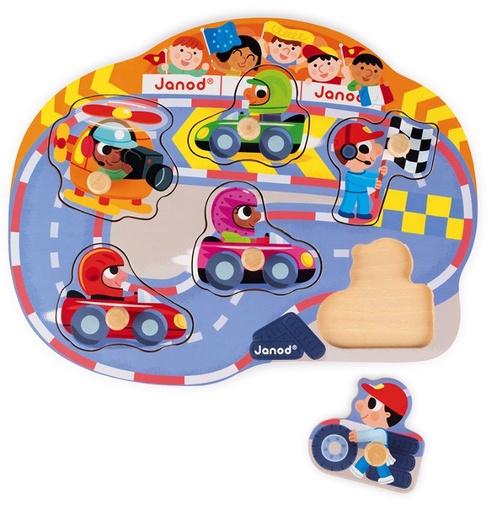 [73537100] PUZLE ENCAJABLE CARRERAS