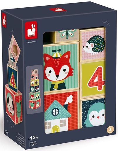 [73538016] PIRAMIDE 6 CUBOS BABY FOREST