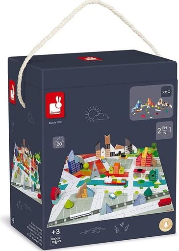 [73538304] KUBIX-SET 60 CUBOS+PUZLE CIUDAD