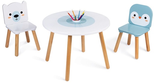 [73539650] MESA+2 SILLAS HIELO MARINO