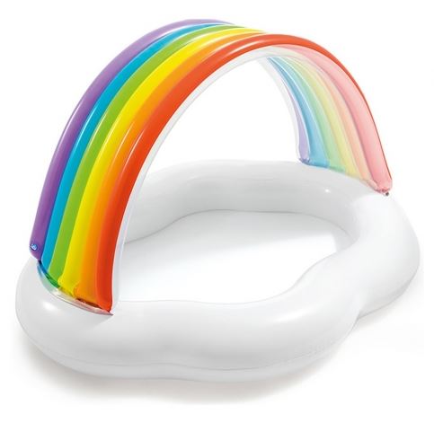 [90757141] PISCINA BEBE TOLDO ARCOIRIS