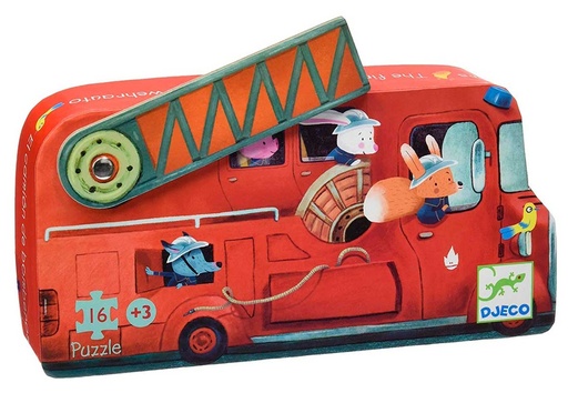 [36207269] PUZZLE SILUETA CAMION BOMBEROS
