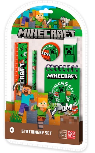 [12488496] SET PAPELERIA MINECRAFT 5 P.