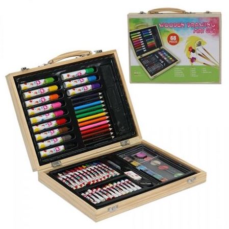 [86000068] ESTUCHE PINTURAS MADERA 68PC