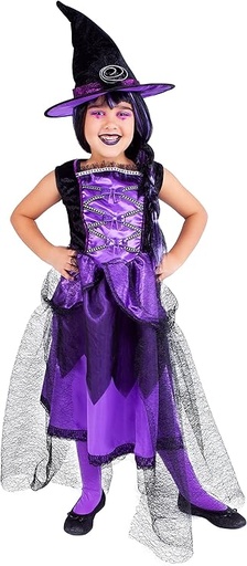 [78986755] DISFRAZ BRUJA CHIC PURP. T.S