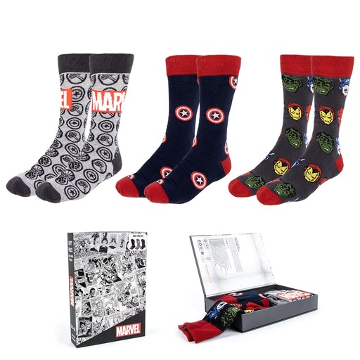 [61045679] PACK REGALO CALCETINES MARVEL