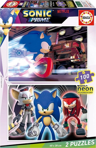 [04019629] PUZ.2x100 SONIC PRIME NEON